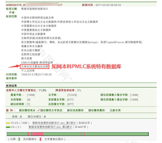 知网论文查重范围