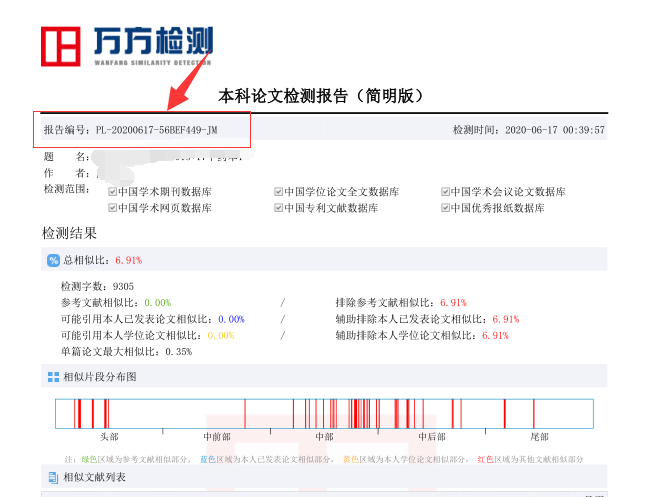 万方论文检测结果和学校的检测结果一样吗？