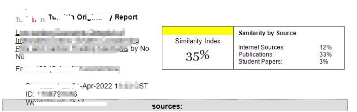 Turnitin检测成果