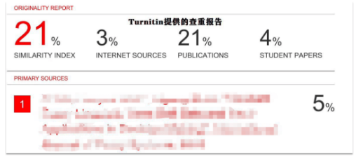 淘宝的turnitin查重成果