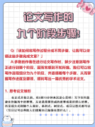 论文写作九个阶段步骤：新手从入门到定稿的实用指南！